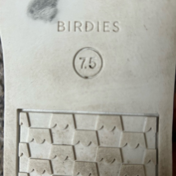 BIRDIES leather and fabric fashion sneakers size 7.5 - Picture 9 of 13